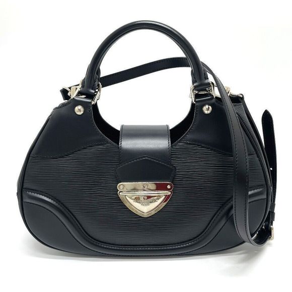 Louis Vuitton Epi Sacmontaigne 2way Shoulder Hand Bag Epi Leather Black - Picture 1 of 11